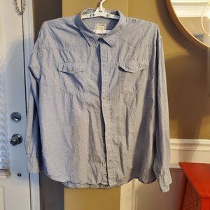 Colours Alexander Julian Mens Shirt Size 3X Cotton Blue Denim